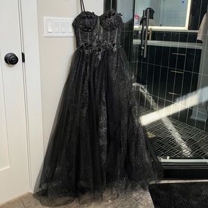 Black Corset Ballgown